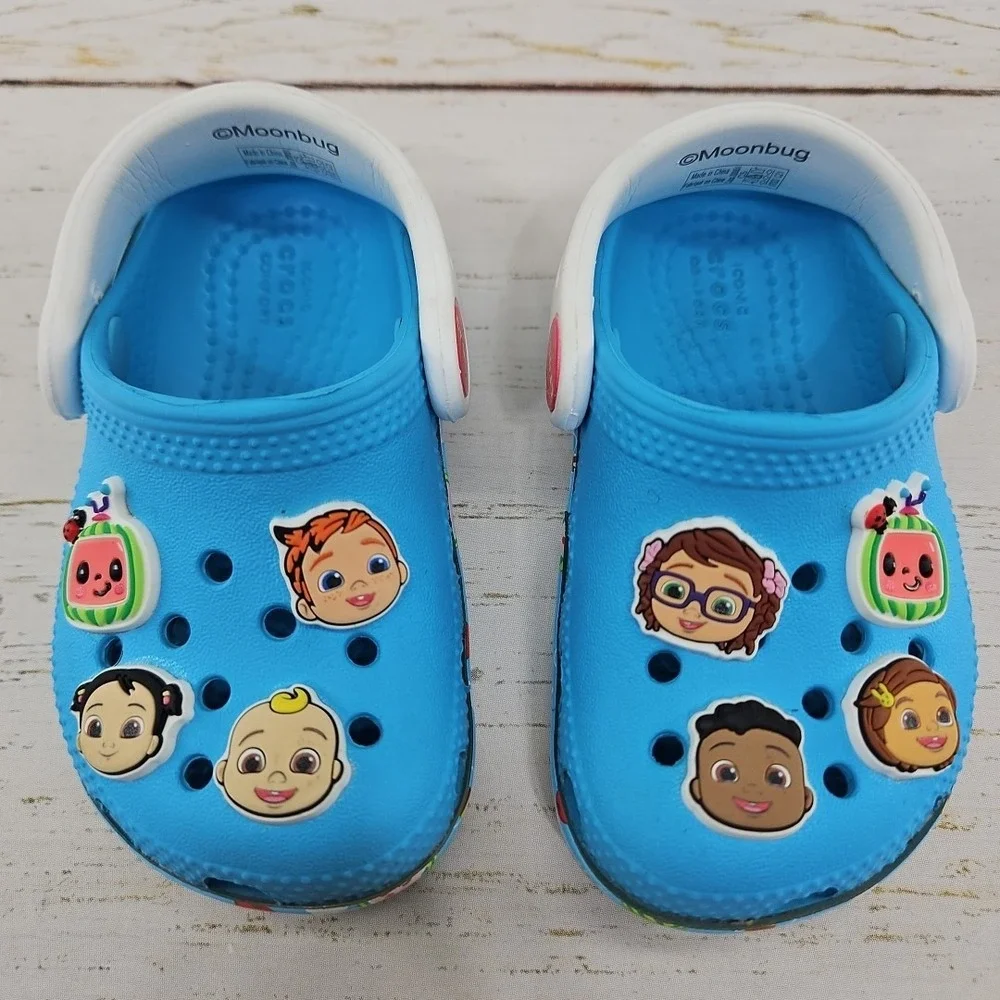 Crocs Toddlers Classic Cocomelon Clogs Electric‎ Blue Size C5 208851